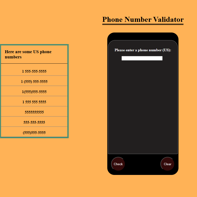 Phone Validator project image